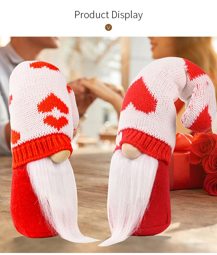 大爱心针织帽鲁道夫公仔_06