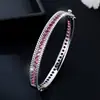 1 Pulsera Explosiones Transfronterizas Moda Japonesa y Coreana Exquisita Super Brillante Micro Zircón Encaje Pulsera con Hebilla para Mujer