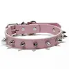 Fabricantes de Yiwu collar para mascotas de cuero PU con remaches de bala accesorios de cuero anti-mordeduras cadena para perro al por mayor en stock