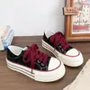 Zapatos de Lona Blancos con Grulla Negra Suela Gruesa Dos Usos Verano Mujer Transpirables Estilo Caliente Versátiles Retro Zapatos Perezosos Slip-on Medios