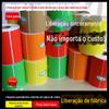 Papel Revestido Colorido 80*50 30 40 50 60 70 80 90 Autoadesivo Impressora de Código de Barras Vermelho, Amarelo, Verde e Laranja