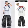Roupas de Hip Hop Street Dance para Crianças Conjunto Largo Cool da Moda para Meninos Roupas de Performance de Palco Jazz Hip Hop para Meninas Verão