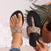 Sandalias Planas de Verano 2026 para Mujer Tallas Grandes con Punta Cuadrada y Correa Única para Uso Casual al Aire Libre Venta al por Mayor