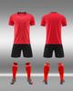Uniforme esportivo de futebol para crianças e adultos, atacado rápido, transfronteiriço, conjunto de uniforme de futebol, uniforme estampado para competição e treinamento de equipe masculino e feminino