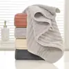Toalla de Terciopelo Coral Rayas de Caramelo al por Mayor Toalla Facial para el Hogar Adulto Absorbente Toalla de Baño Toalla de Mano Fabricante
