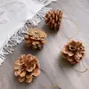 Paquete de materiales DIY hecho a mano flores mixtas plantas flores secas estilo bosque de jardín de infantes creación de anillos decoración piñas de Navidad