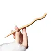Nuevo Pasador Doble en Forma de U de Alto Grado Estilo Chino Pasador de Madera Accesorio para el Cabello, Accesorios Simples Modernos Estilo Antiguo Hanfu Venta al por Mayor