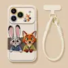 CordónJudy Nick Adecuado para Funda de Teléfono Móvil Apple 17Pm Iphone18 Dibujo Animado Lindo 16 Silicona 15 Pareja 14