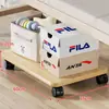 Estante de Almacenamiento Debajo de la Cama para Dormitorio Base de Cama Portátil Estante para Maletas con Ruedas Caja de Gran Capacidad Almacenamiento Tablero de Almacenamiento