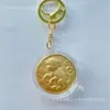 Chaveiro de Moeda de Ouro do Ano do Cavalo Doze Signos do Zodíaco Pingente de Medalha Comemorativa Souvenir do Banco de Seguros Presente de Ano Novo