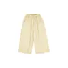 Ropa Infantil Senlingji para Niñas, Pantalones Casuales Florales de Bolas de Arroz, Algodón Puro, Estilo Otoño, Pantalones Rectos Versátiles Estilo Mori para Niños
