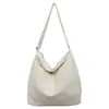 Bolsa de Lona para Mujer 2026 Verano Nuevo Estilo Simple Casual Gran Capacidad Bolso de Hombro Bolsa de Trabajo Clase Bolso Cruzado de Moda