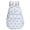 Mochila Transfronteiriça de Alto Valor Estilo Coreano Ins Bolinhas para o Trabalho Estudante Bolsa de Ombro Dupla Leve Versátil Mochila Escolar Fofa para Menina