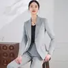 Traje de Chaqueta para Mujer para Viajes de Negocios, Temporada Primavera y Otoño 2026, Elegante Ajuste Delgado de Moda de Gama Alta, Conjunto Profesional con Pantalones
