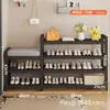 Venta al por mayor de fábrica zapatero multifunción multicapa estante de almacenamiento multifunción zapatero zapatero de puerta taburete para zapatos
