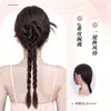 Rabo de Cavalo Trançado Peruca para Mulheres, Estilo Ins Refrescante de Verão, Look Preguiçoso, Presilha de Coque Pena de Galinha, Peruca Trança Torcida