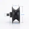 Máquina herramienta de control numérico CNC polea de puerta torno automático polea de riel de puerta cojinete de eje de polea polea de ranura en V