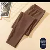 Calça térmica masculina de outono para comércio exterior, calça masculina novo modelo, leggings casuais autocalefacientes de veludo dupla face com forro de fleece para homens
