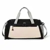 Bolsa Esportiva Fitness Multifuncional para Homens e Mulheres, Grande Capacidade, Separação de Seco e Molhado, Bolsa de Yoga e Natação Moderna, Bolsa de Viagem com Logo Estampado