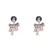 Pendientes de Borla de Disco de Circonita de Aguja Plateada de Doble Uso, Pendientes de Estilo Minimalista de Moda y Únicos, Pendientes de Nicho de Gama Alta para Mujer