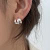 Pendientes Minimalistas Semicírculo Forma de C para Mujer, Pendientes Línea de Moda Coreana, Accesorios de Oreja de Personalidad Hip-Hop de Nicho de Tendencia