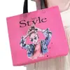 Bolsas de Tela No Tejida de Alta Calidad con Estampados Creativos y de Moda, Bolsas Tote para Centros Comerciales y Tiendas de Ropa para Mujer, con la Opción de Añadir Impresión de Logo