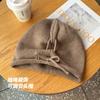 Gorro pulóver al por mayor para niñas con cordón ajustable, gorro holgado de viento perezoso, gorro tejido de color sólido para hombre