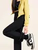 Jeans de Mujer con Forro de Polar Invierno 2025 Nuevos Ajustados de Tiro Alto Pierna Ancha Pantalones Rectos Negros para Otoño e Invierno