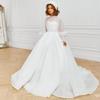 Vestido de noite para meninas europeias e americanas, vestido infantil de piano, aniversário, manga comprida, vestido de performance, casamento, florista, modelo, passarela, cauda branca
