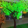 Luz LED para árvores com folhas de ginkgo, luz para paisagens, luz LED luminosa para árvores, luz LED para árvores de bordo, luz de simulação de árvore