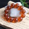 Pulsera de Cera de Abeja Ámbar de Segunda Generación Venta al por Mayor de Fábrica Ámbar Sangre Ámbar Flor Ámbar Medicina Pulsera de Cera Vieja Fluorescente Flotante Agua Salada