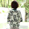 Elegante top de gasa de verano para madres, elegante conjunto de camiseta de manga corta de verano para mujeres de mediana edad y mayores, de manga media