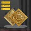 Direto da fábrica Templo teto de alumínio chinês liga de alumínio lambril Salão de Buda Relevo Dourado 600*600 materiais Xizang