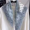 26 Estilos Nuevos de Pañuelos Cuadrados Pequeños de Seda y Lana a Doble Cara con Bloques de Color, Hechos de Seda de Morera y Lana de Seda Genuina, Modernos y Versátiles para Todas las Estaciones