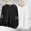 Sudadera Estampada de Cuello Redondo para Hombre, Nueva de Primavera y Otoño, Holgada, Gruesa, de Manga Larga, Jersey, Camisa Base Versátil de Moda para Hombres Modernos