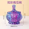 Ornamentos de Grava de Cristal Morado, Blanco, Rosa y Amarillo, Pulsera, Piedra Desmagnetizadora, Contenedor de Joyería, Caja de Almacenamiento, Recipiente, Cuenco Desmagnetizador