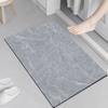 Alfombrilla absorbente de diatomeas para puerta de inodoro, antideslizante, para baño