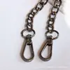 Corrente Larga de 9mm para Bolsas Guangzhou, Compra Única, Acessórios de Metal para Bolsas Transversais, Corrente Plana de Ferro 2.4Nk com Fivela