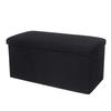 Banqueta de Almacenamiento de Algodón y Lino Transfronteriza, Se Puede Usar como Asiento, Banqueta de Almacenamiento para Uso Doméstico, Caja de Almacenamiento a Prueba de Polvo, Sofá Plegable, Taburete para Cambiar de Zapatos