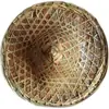 Chapéu de Bambu, Chapéu de Sol, Chapéu de Palha de Aba Larga, Viagem e Passeio Pastoral, Chapéu de Bambu de Três Folhas à Prova de Chuva para Agricultor