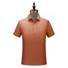 Camisa Polo Antibacteriana Feita Sob Medida com Gola Reversível, Camiseta de Manga Curta, Top de Trabalho em Algodão Puro Bordado com Logo, Estilo Leve para o Trabalho, Secagem Rápida