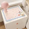 Alfombrilla Protectora para Mesita de Noche Mantel de Dibujos Animados Impermeable Anti-Quemaduras Sin Lavado Alfombrilla Protectora para Escritorio Encimera Tela Protectora a Prueba de Polvo para Lavadora