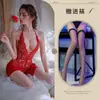 Lencería Sexy de Kou Ni: Vestido de encaje puro y sexy con escote en V profundo y espalda descubierta