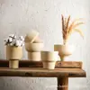 Vaso de Flor de Argila Secagem Rápida Orquídea Planta Verde Cerâmica Respirável de Alta Qualidade Criativo Simples Respirável Vaso de Flor de Mesa Venda por Atacado