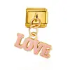 Pulsera Colgante Collar Serie Banderas Nacionales Transfronterizas Módulo Estilo Italiano Corazón Zodiaco Collar Anillo Pulsera