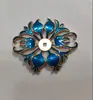 Colgante de Jade Imitación con Goteo de Aceite Chapado en Oro Pasador de Aleación Estilo Antiguo Colgante de Borla mecedora Paso Pendientes de Hoja Pequeña Colgante