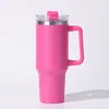 Copo de Carro 40oz Aço Inoxidável 304 Copo Térmico com Canudo Copo de Água de Grande Capacidade Garrafa de Água Criativa para Uso Externo e Doméstico