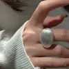 Anillo de plata de ley S925 versión coreana del diseño de nicho con textura de alambre textura anillo versión coreana del anillo de estilo coreano al por mayor