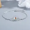 Pulsera Planeta Piedra Lunar para Mujer Plata de Ley 925 Nueva Moda Pulsera ins Simple Versátil Personalidad Elegante Joyería para Mano