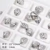 Caixa de Amor Versátil Irregular Prata CCB Acrílico Contas DIY Colar Pulseira Feito à Mão Material de Contas